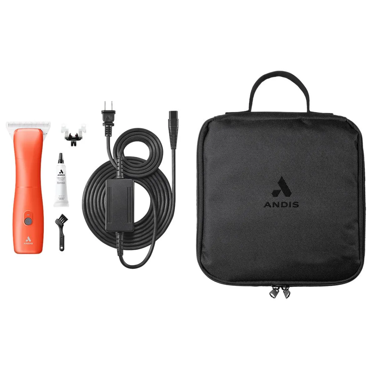 andis_emerge_clipper__orange_with__wide_blade_3.webp Ryan's Pet Supplies Andis eMerge Clipper – Orange with #30 Wide Blade