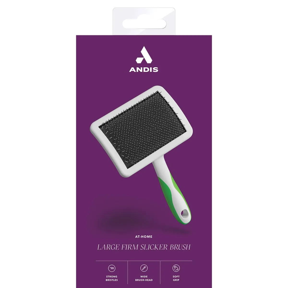 andis_firm_slicker_brush__large_4.webp Ryan's Pet Supplies Andis Firm Slicker Brush - Large