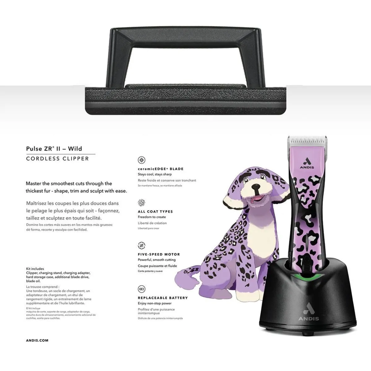 andis_pulse_zr_ii_detachable_blade_clippers_13.webp Ryan's Pet Supplies Andis Pulse ZR II Detachable Blade Clippers