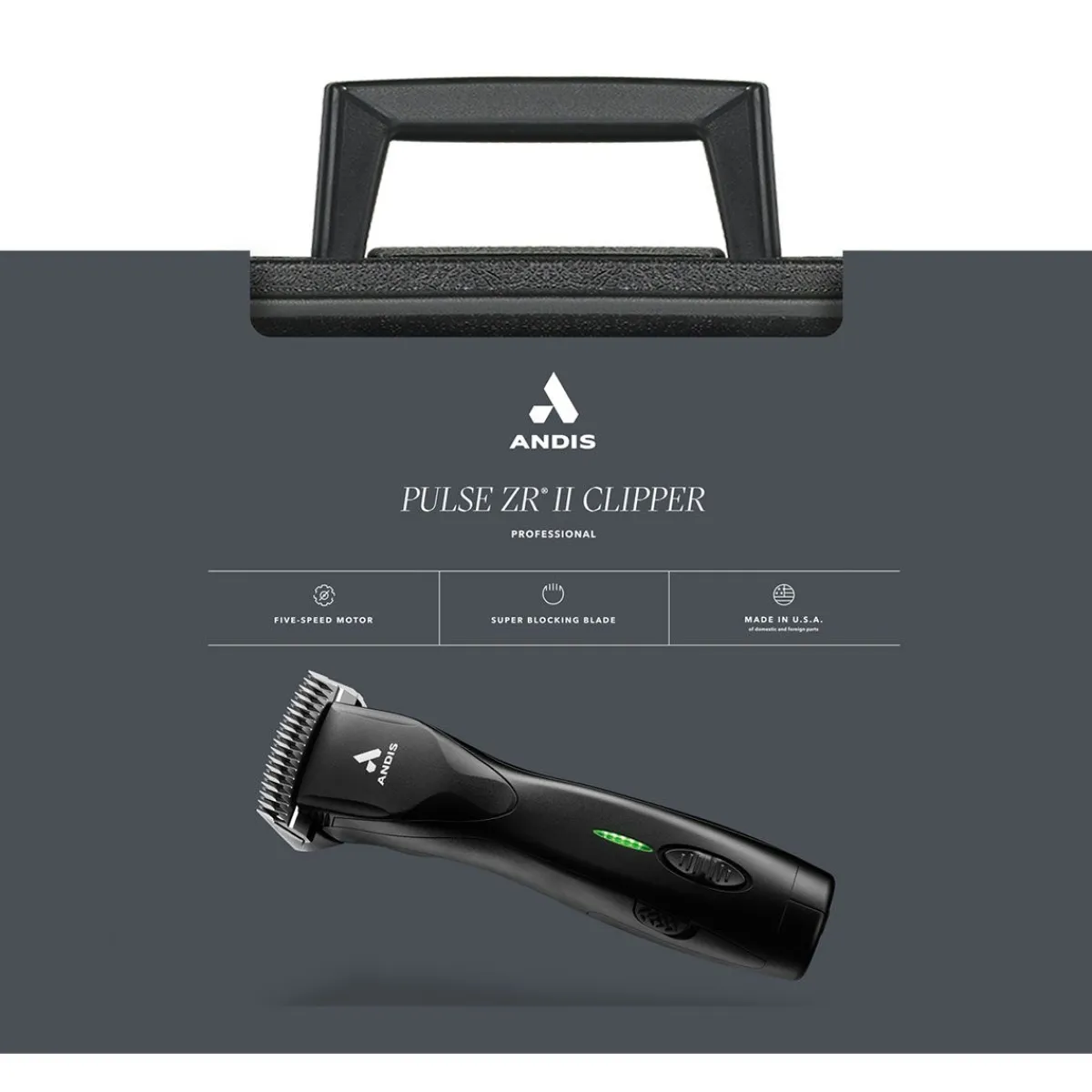 andis_pulse_zr_ii_detachable_blade_clippers_5.webp Ryan's Pet Supplies Andis Pulse ZR II Detachable Blade Clippers