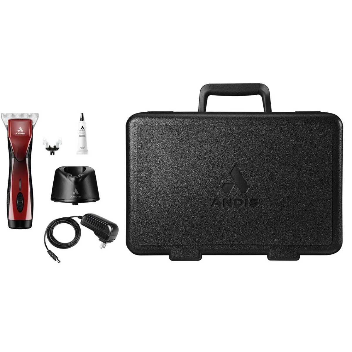 andis_pulse_zr_ii_speed_clipper__red_2.webp Ryan's Pet Supplies Andis Pulse ZR II 5-Speed Clipper - Red