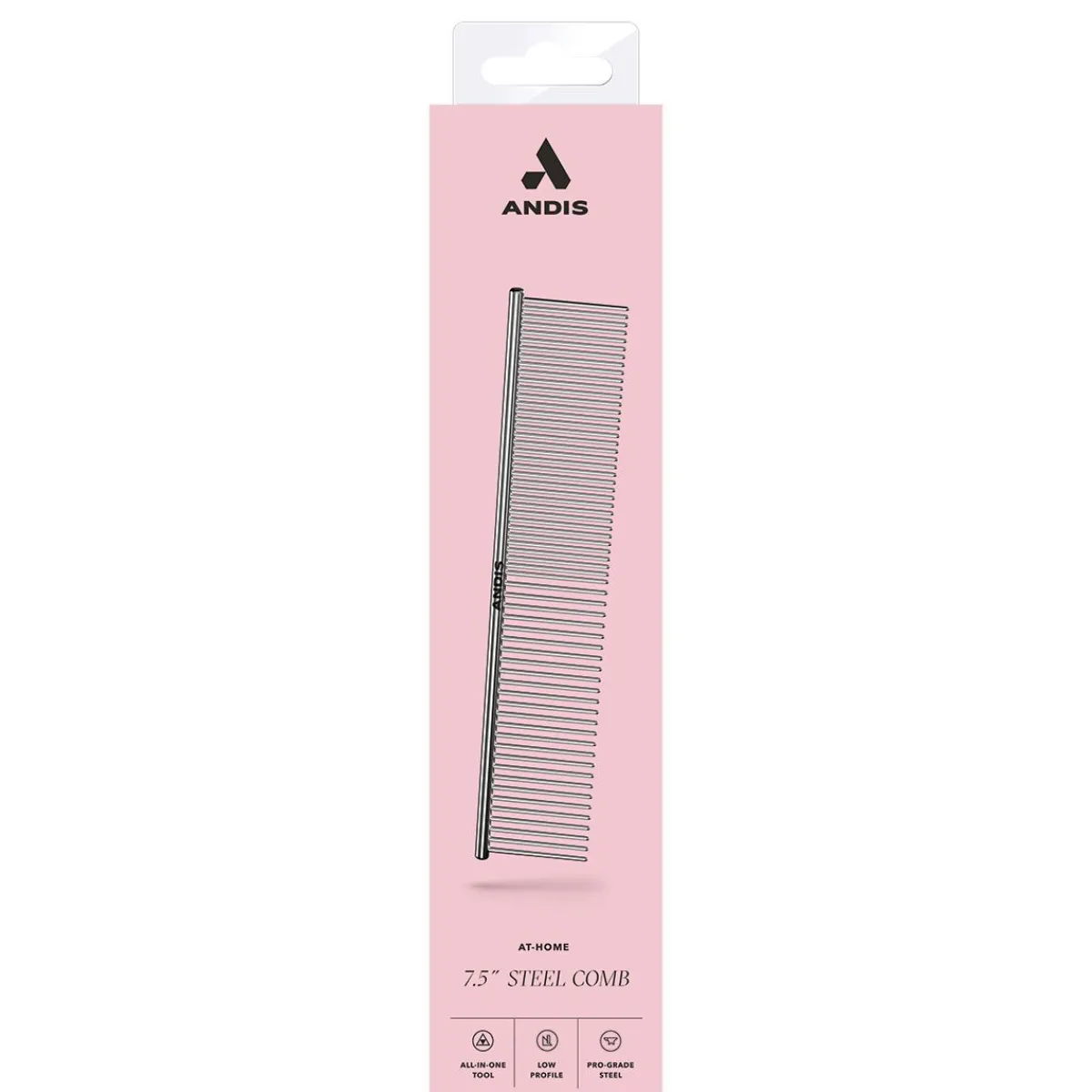 andis_quot_steel_comb_3.webp Ryan's Pet Supplies Andis 7.5" Steel Comb