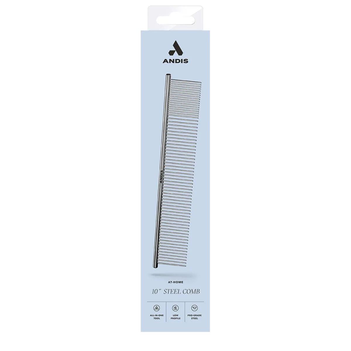 andis_quot_steel_comb_4-1.webp Ryan's Pet Supplies Andis 10" Steel Comb