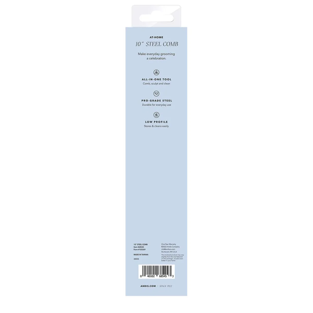 andis_quot_steel_comb_5-1.webp Ryan's Pet Supplies Andis 10" Steel Comb