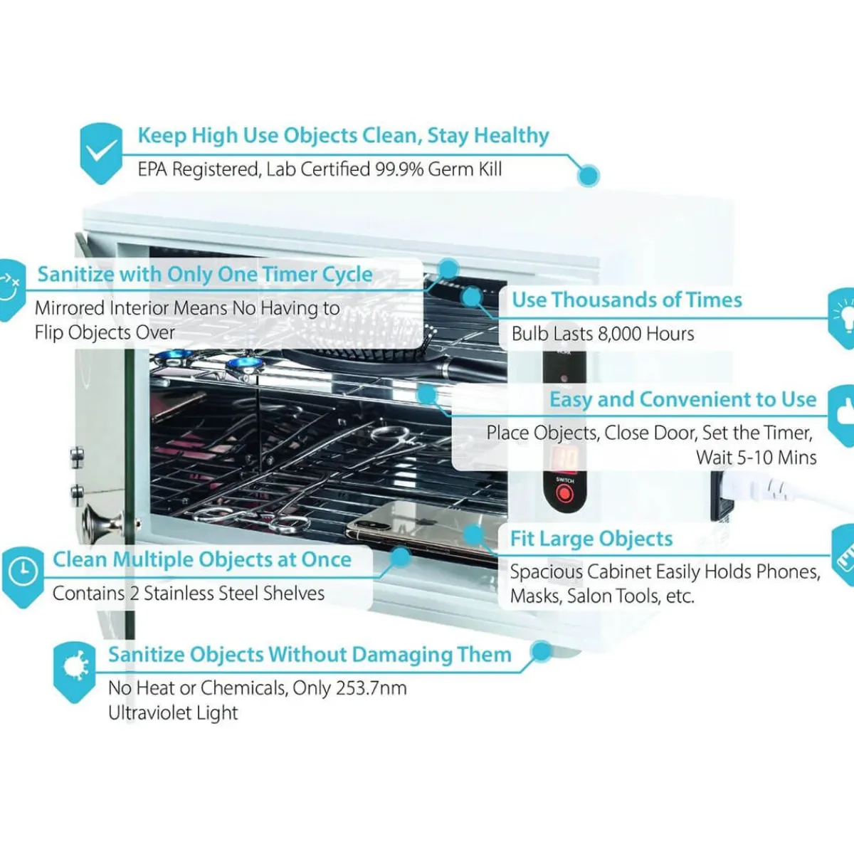antimicrobial_uvc_oven_pro_sanitizer_3.webp Ryan's Pet Supplies Anti-Microbial UVC Oven Pro Sanitizer