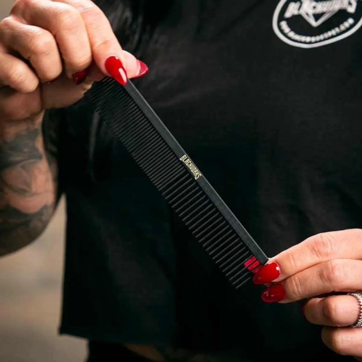 blackworks_xsmall_combo_comb__quot_2.webp Ryan's Pet Supplies Blackworks X-Small Combo Comb - 5"