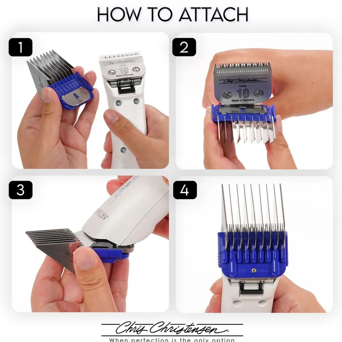 chris_christensen_artemis_piece_clipper_comb_set_3.webp Ryan's Pet Supplies Chris Christensen Artemis 5-Piece Clipper Comb Set