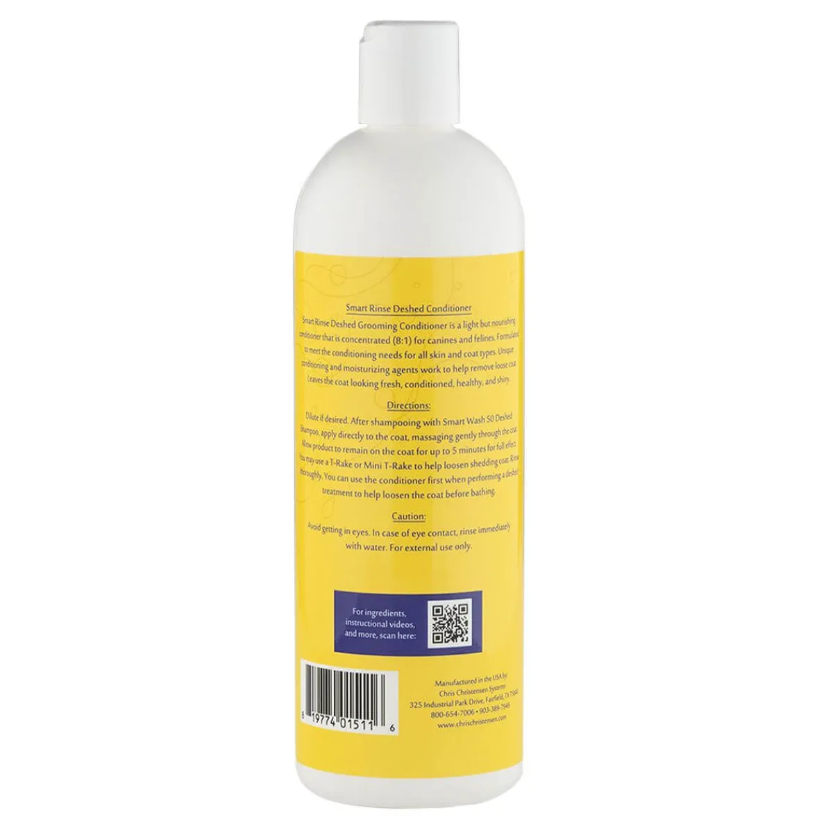 chris_christensen_smart_rinse_deshed_conditioner_dogscats_4.webp Ryan's Pet Supplies Chris Christensen Smart Rinse De-Shed Conditioner- Dogs/Cats