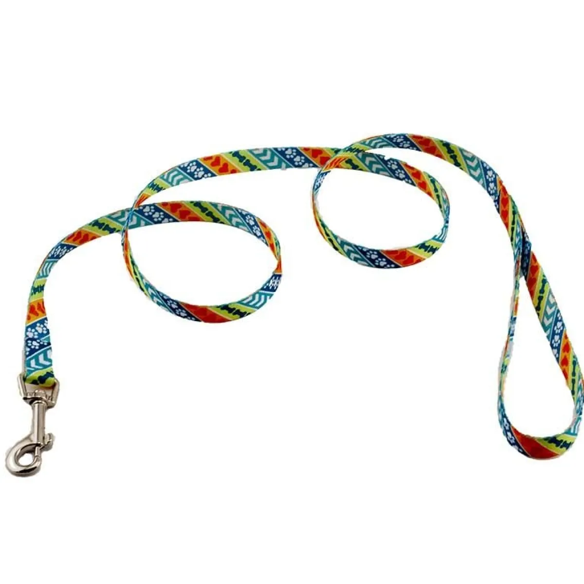 coastal_patterned_dog_leash__x__8.webp Ryan's Pet Supplies Coastal Patterned Dog Leash 6' x 5/8''