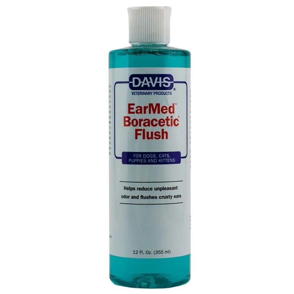 Ryan's Pet Supplies Davis EarMed Boracetic Flush For Dog & Cats (All Ages) 12 oz