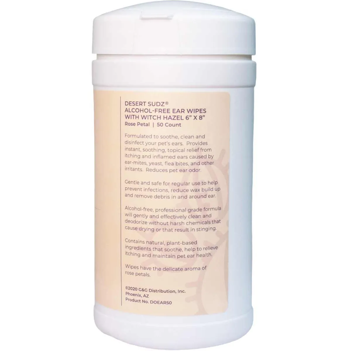 desert_sudz_witch_hazel_amp_rose_alcoholfree_ear_wipes__ct_2.webp Ryan's Pet Supplies Desert Sudz Witch Hazel & Rose Alcohol-Free Ear Wipes - 50ct