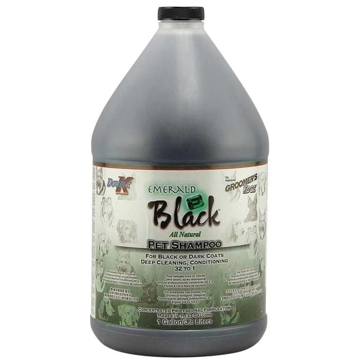 double_k_groomers_edge_emerald_black_shampoo__2.webp Ryan's Pet Supplies Double K Groomer's Edge Emerald Black Shampoo 32:1