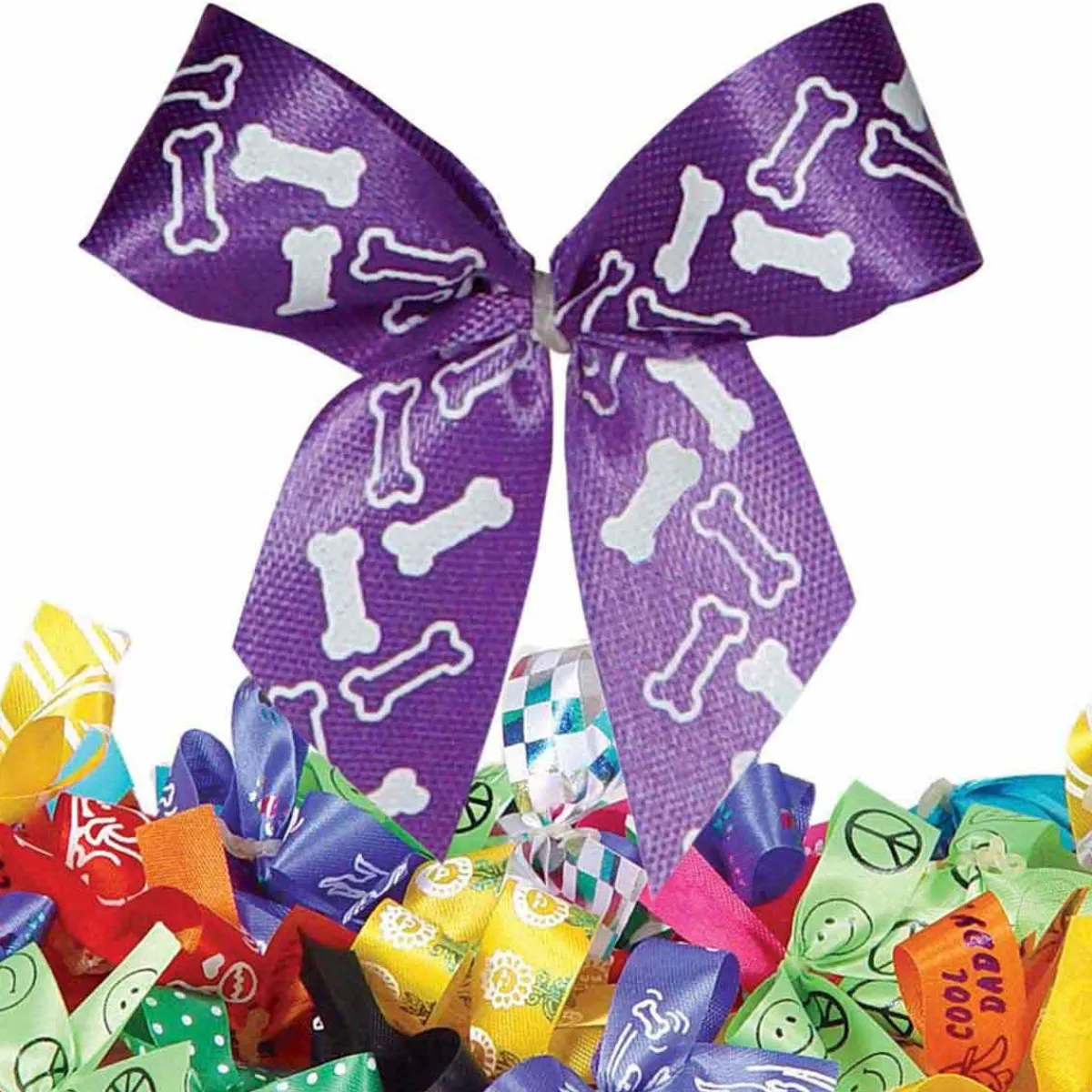 fancy_finishes_pretied_bows_with_paw_print_pattern___ct_7.webp Ryan's Pet Supplies Fancy Finishes Pre-Tied Bows with Paw Print Pattern - 50 ct.
