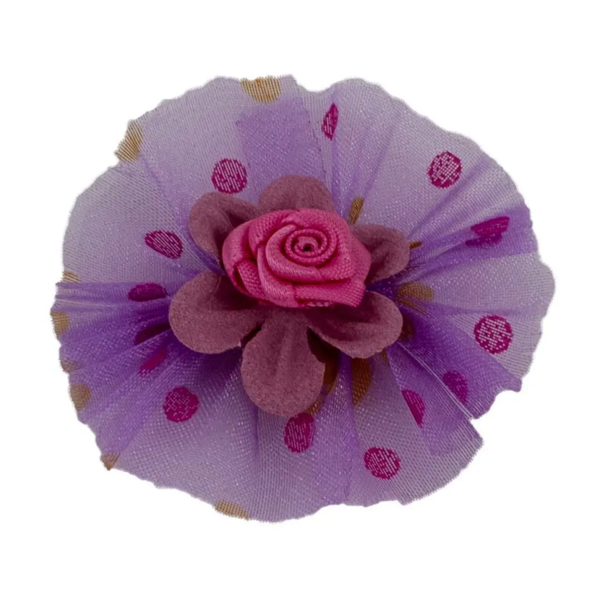 Ryan's Pet Supplies Fancy Finishes Printed Dots Organza Dog Bows 100 Count