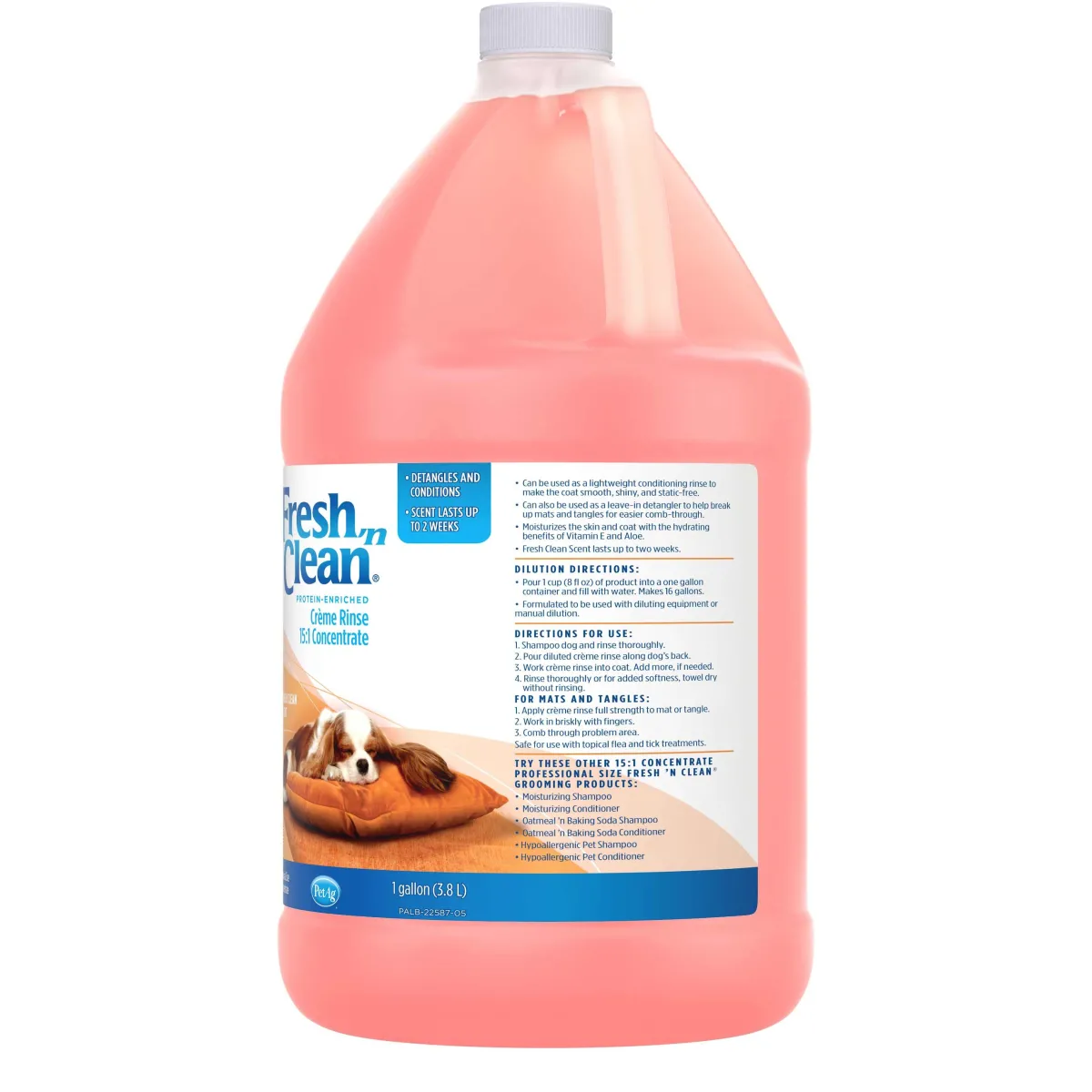 fresh_n_clean_creme_rinse__gallon_2.webp Ryan's Pet Supplies Fresh 'n Clean Creme Rinse 15:1 Gallon