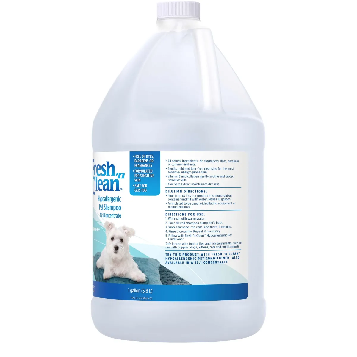 fresh_n_clean_hypoallergenic_shampoo__gallon_2.webp Ryan's Pet Supplies Fresh 'N Clean Hypoallergenic Shampoo 15:1 Gallon