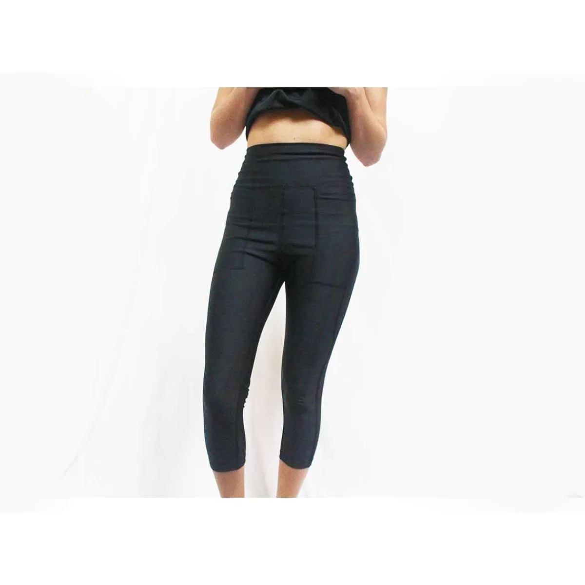 furrresist_black_capri_leggings_1.webp Ryan's Pet Supplies FurRResist Black Capri Leggings