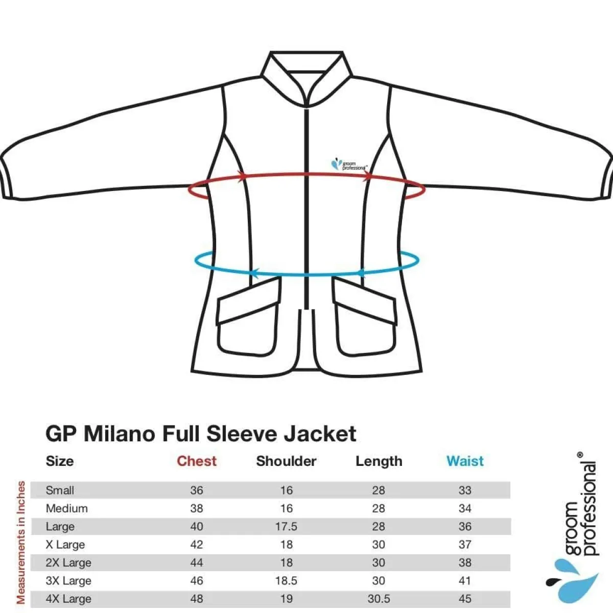 groom_professional_milano_full_sleeve_jacket_5.webp Ryan's Pet Supplies Groom Professional Milano Full Sleeve Jacket