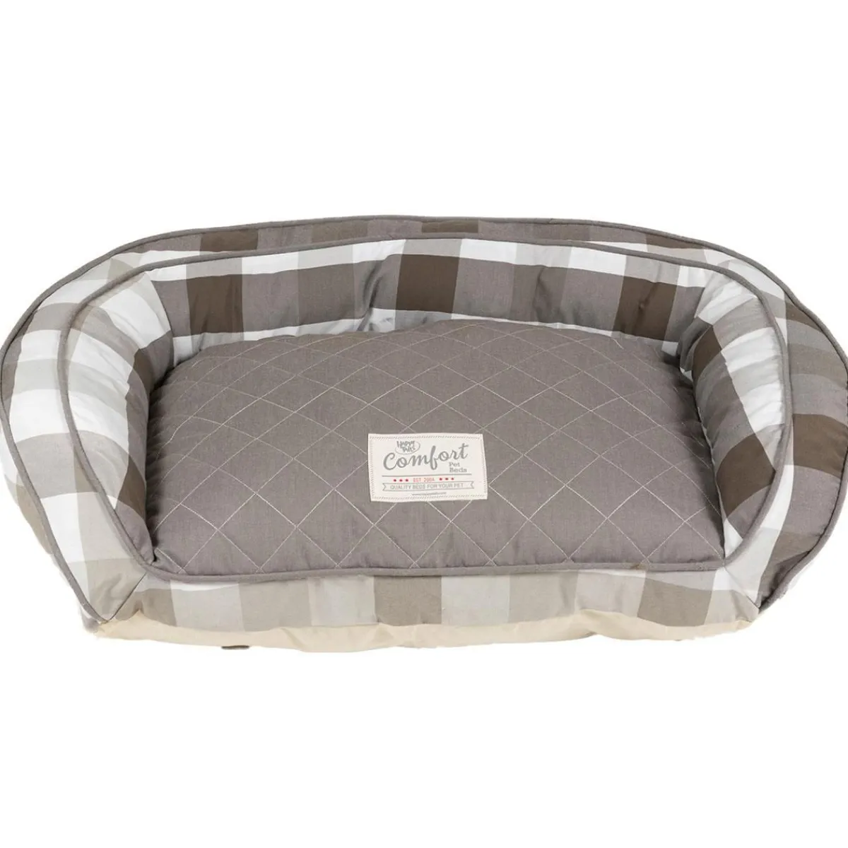 happy_tails_plaid_cloud_bed_3.webp Ryan's Pet Supplies Happy Tails Plaid Cloud Bed