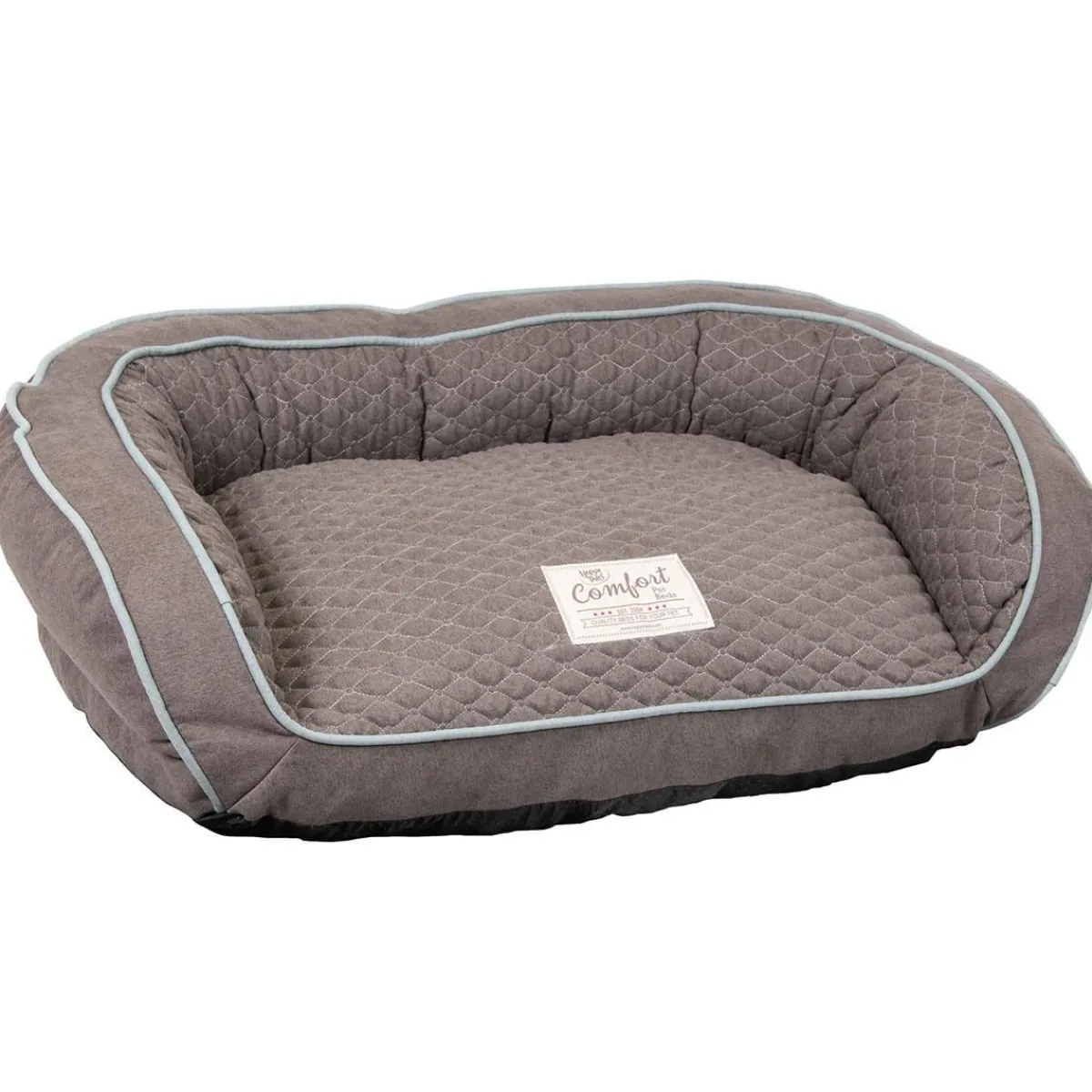 happy_tails_quilted_comfort_bed_3.webp Ryan's Pet Supplies Happy Tails Quilted Comfort Bed