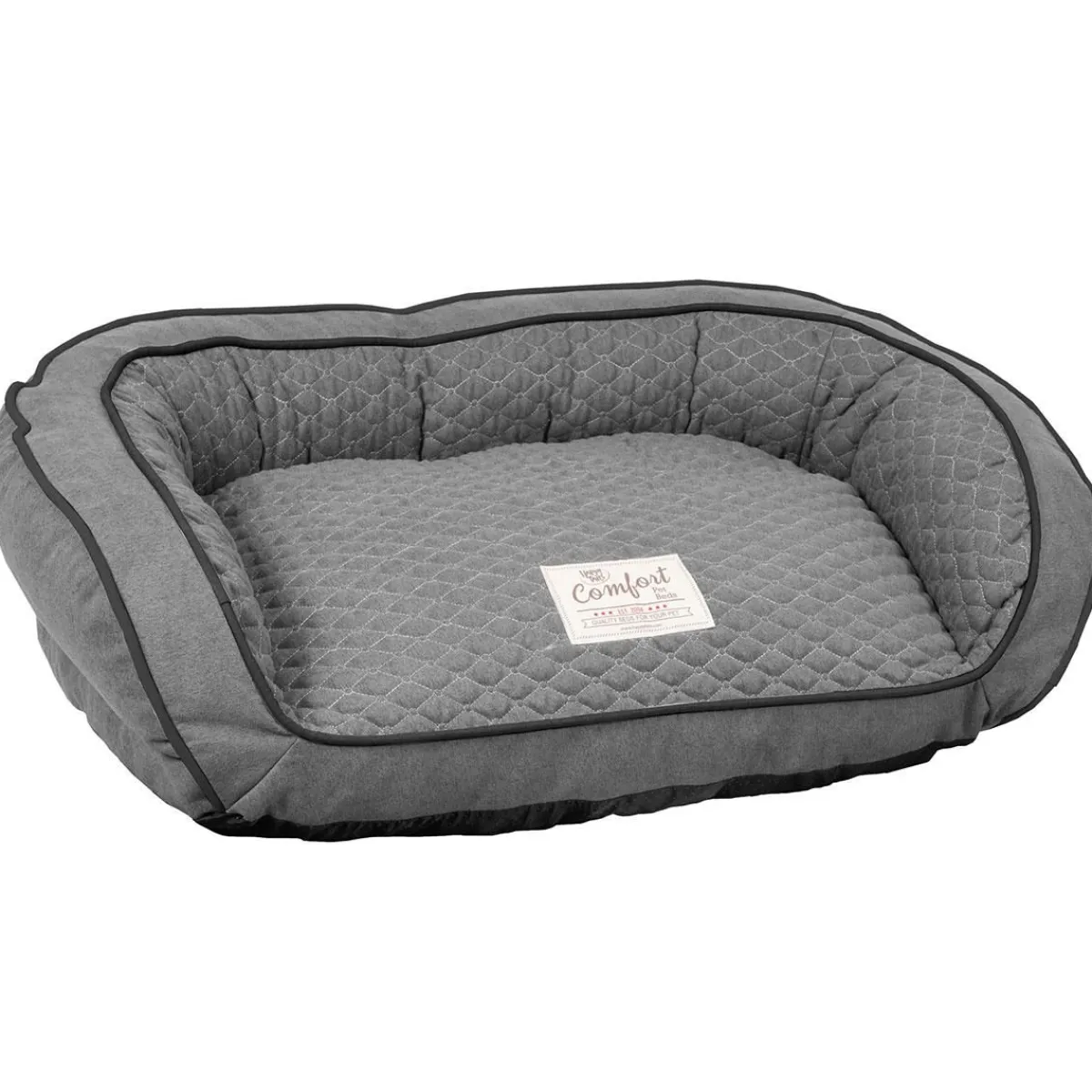happy_tails_quilted_comfort_bed_6.webp Ryan's Pet Supplies Happy Tails Quilted Comfort Bed