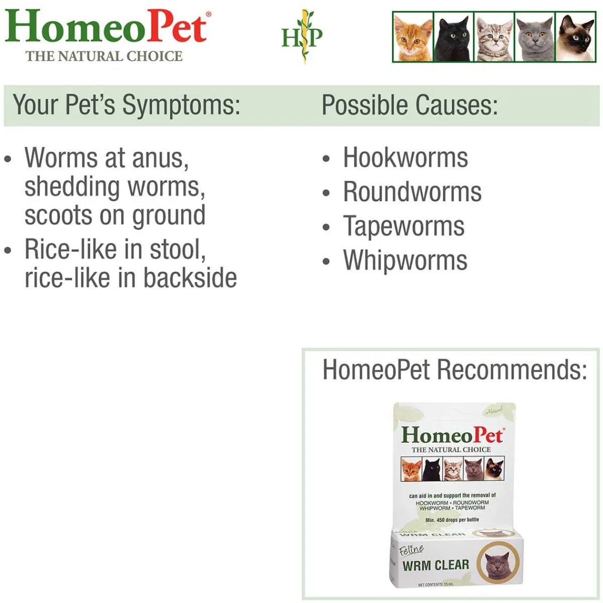 homeopet_feline_wrm_clear_3.webp Ryan's Pet Supplies HomeoPet Feline WRM Clear