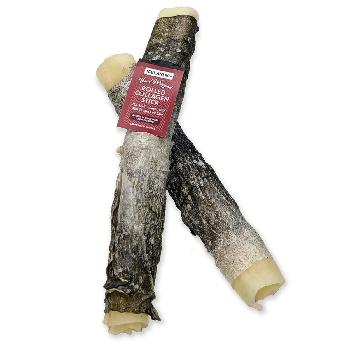 icelandic_beef_rolled_collagen_stick_with_wrapped_fish_4.webp Ryan's Pet Supplies Icelandic+ Beef Rolled Collagen Stick with Wrapped Fish