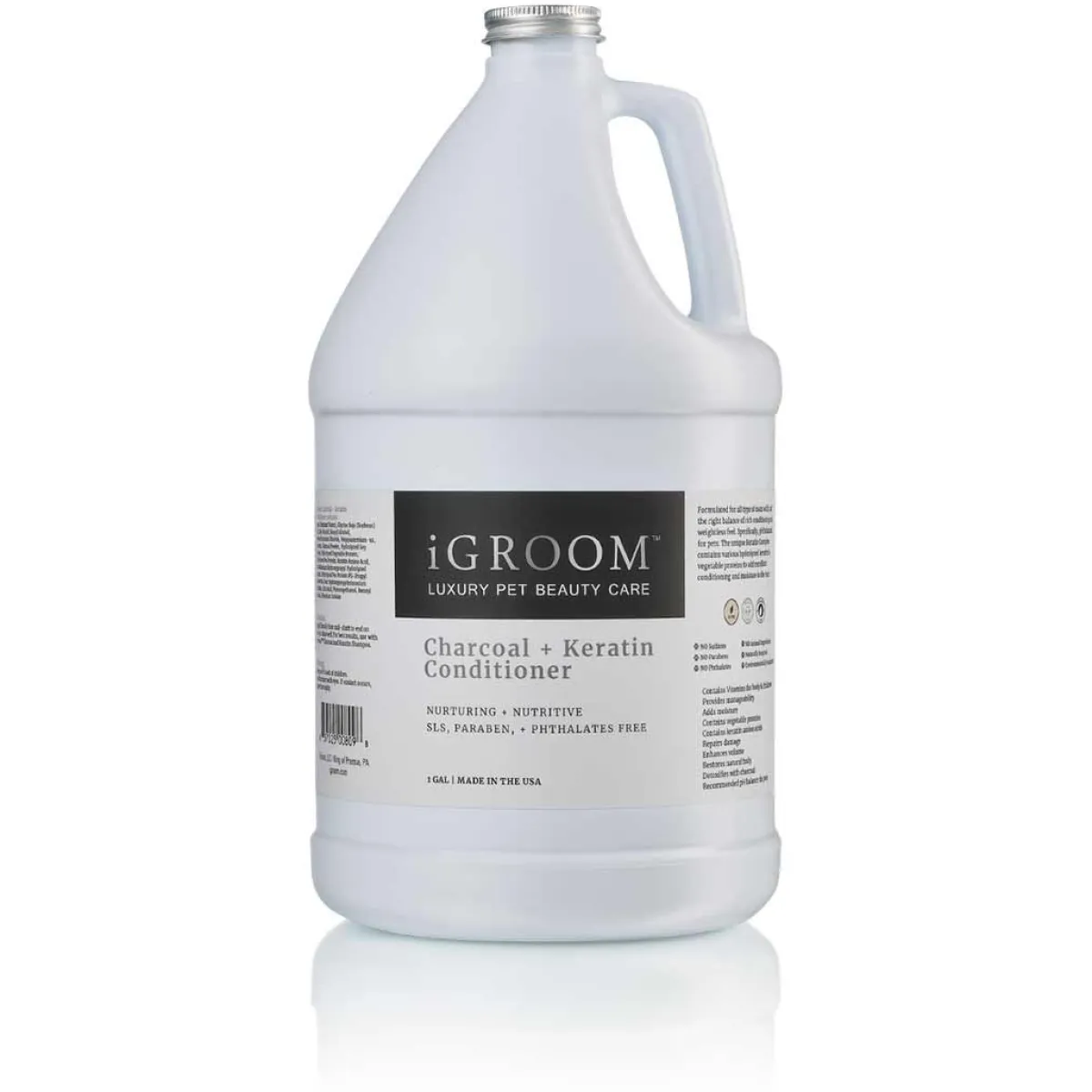 igroom_charcoal__keratin_pet_conditioner_2.webp Ryan's Pet Supplies iGroom Charcoal + Keratin Pet Conditioner