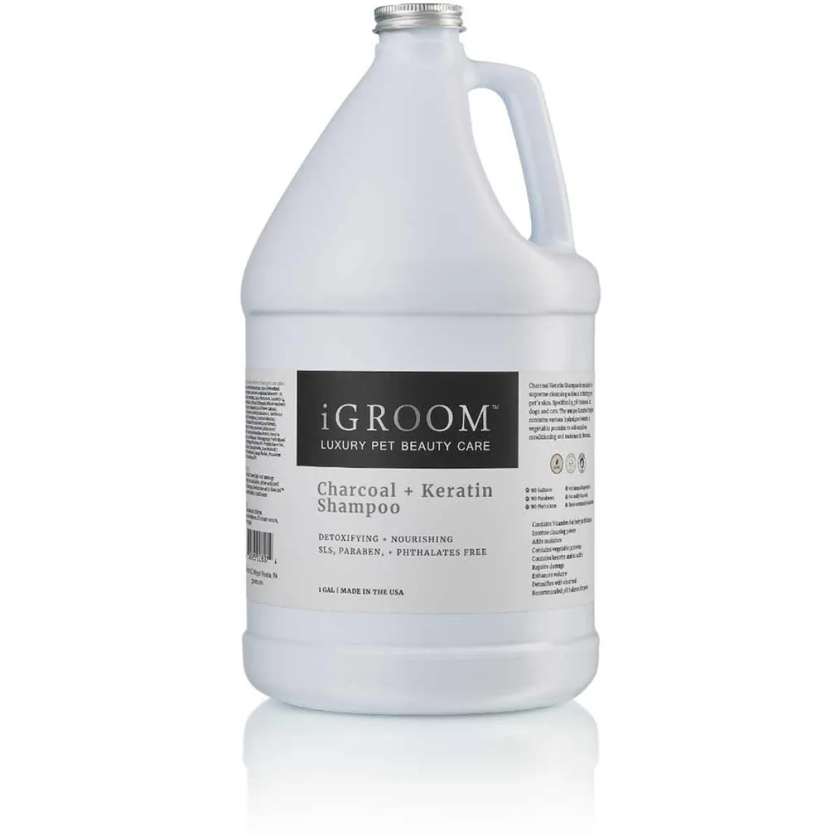 igroom_charcoal__keratin_shampoo_2.webp Ryan's Pet Supplies iGroom Charcoal + Keratin Shampoo