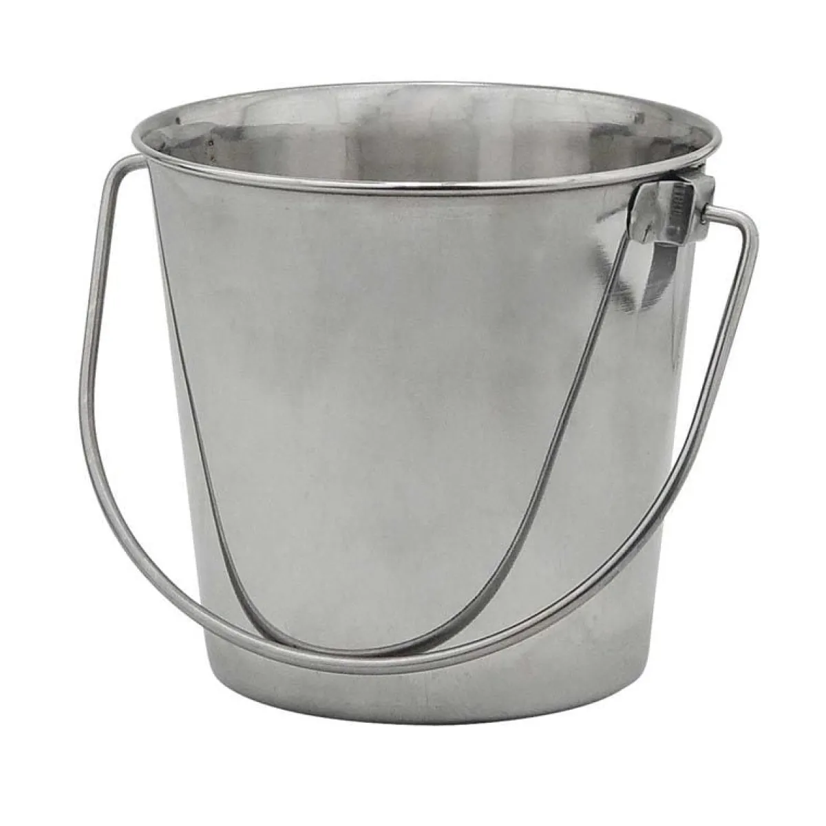 Ryan's Pet Supplies Indipets Stainless Steel Pail with Handle 13 Quart