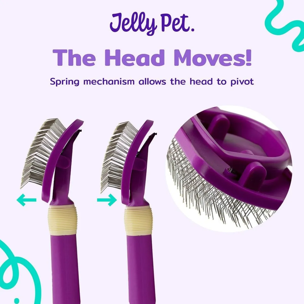 jelly_pet_pivoting_slicker_brush_3.webp Ryan's Pet Supplies Jelly Pet Pivoting Slicker Brush
