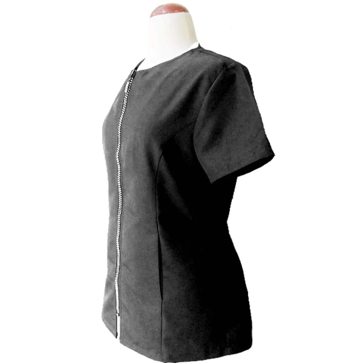 ladybird_line_womens_black_amp_rhinestone_grooming_jacket_1.webp Ryan's Pet Supplies Ladybird Line Women's Black & Rhinestone Grooming Jacket