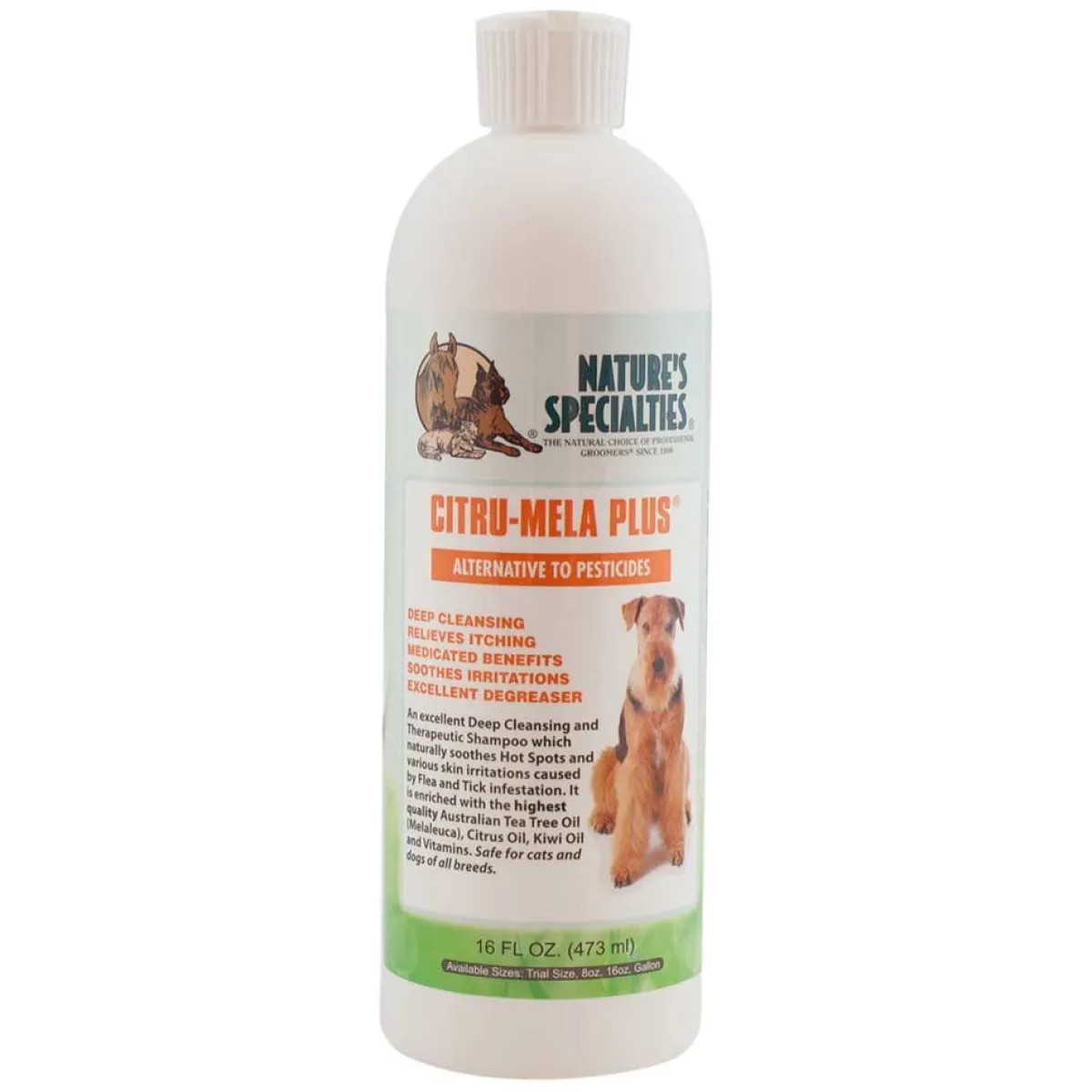 natures_specialties_citrumela_plus_pet_shampoo__1.webp Ryan's Pet Supplies Natures Specialties Citru-Mela Plus Pet Shampoo 8:1