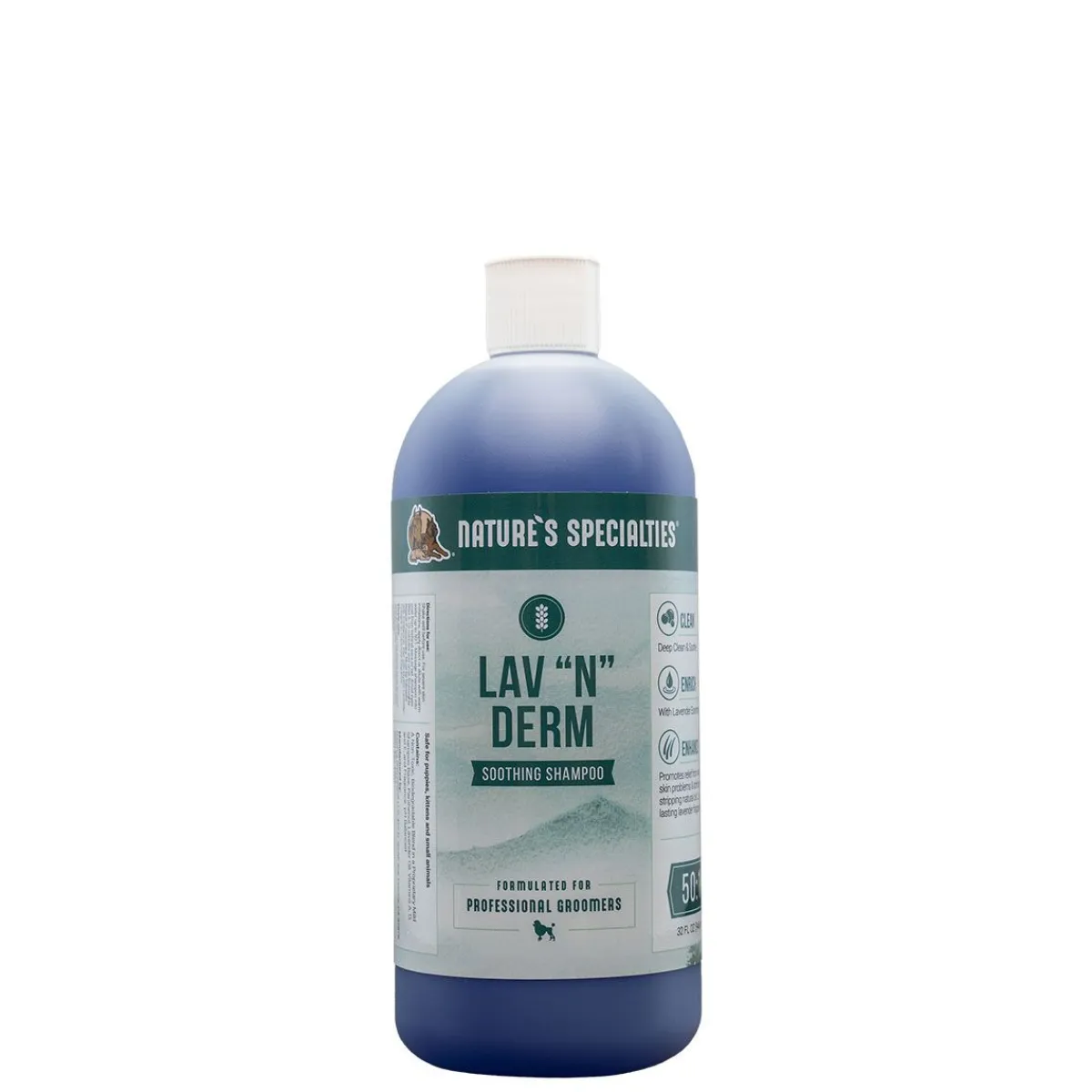 natures_specialties_lavnderm_pet_shampoo__3.webp Ryan's Pet Supplies Nature's Specialties Lav-N-Derm Pet Shampoo 50:1