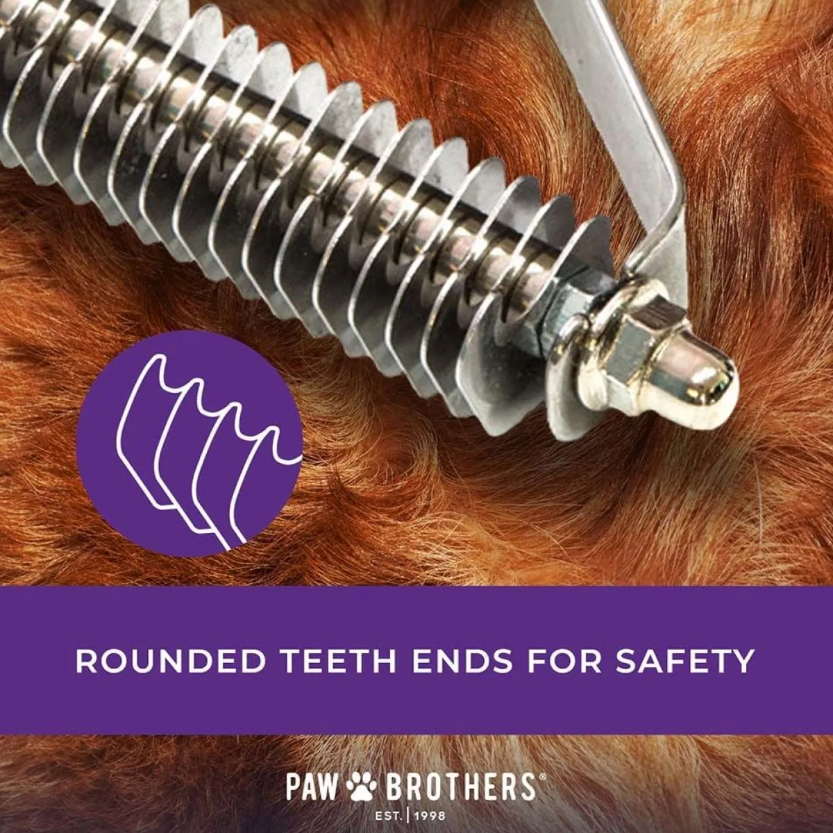 paw_brothers__blade_double_wide_coat_rakke_medium_4.webp Ryan's Pet Supplies Paw Brothers 20 Blade Double Wide Coat Rakke (Medium)