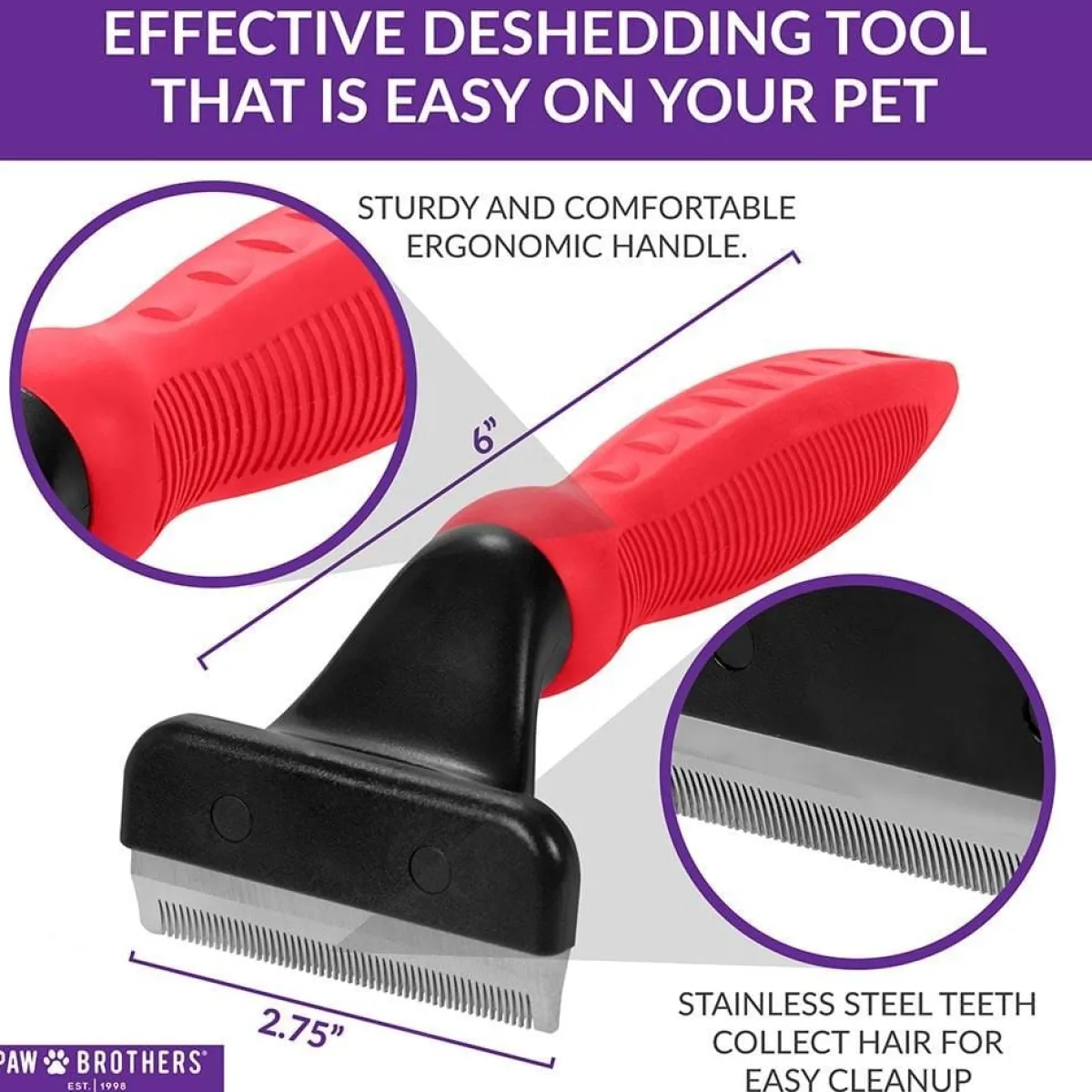 paw_brothers_deshedding_tool_9.webp Ryan's Pet Supplies Paw Brothers Deshedding Tool