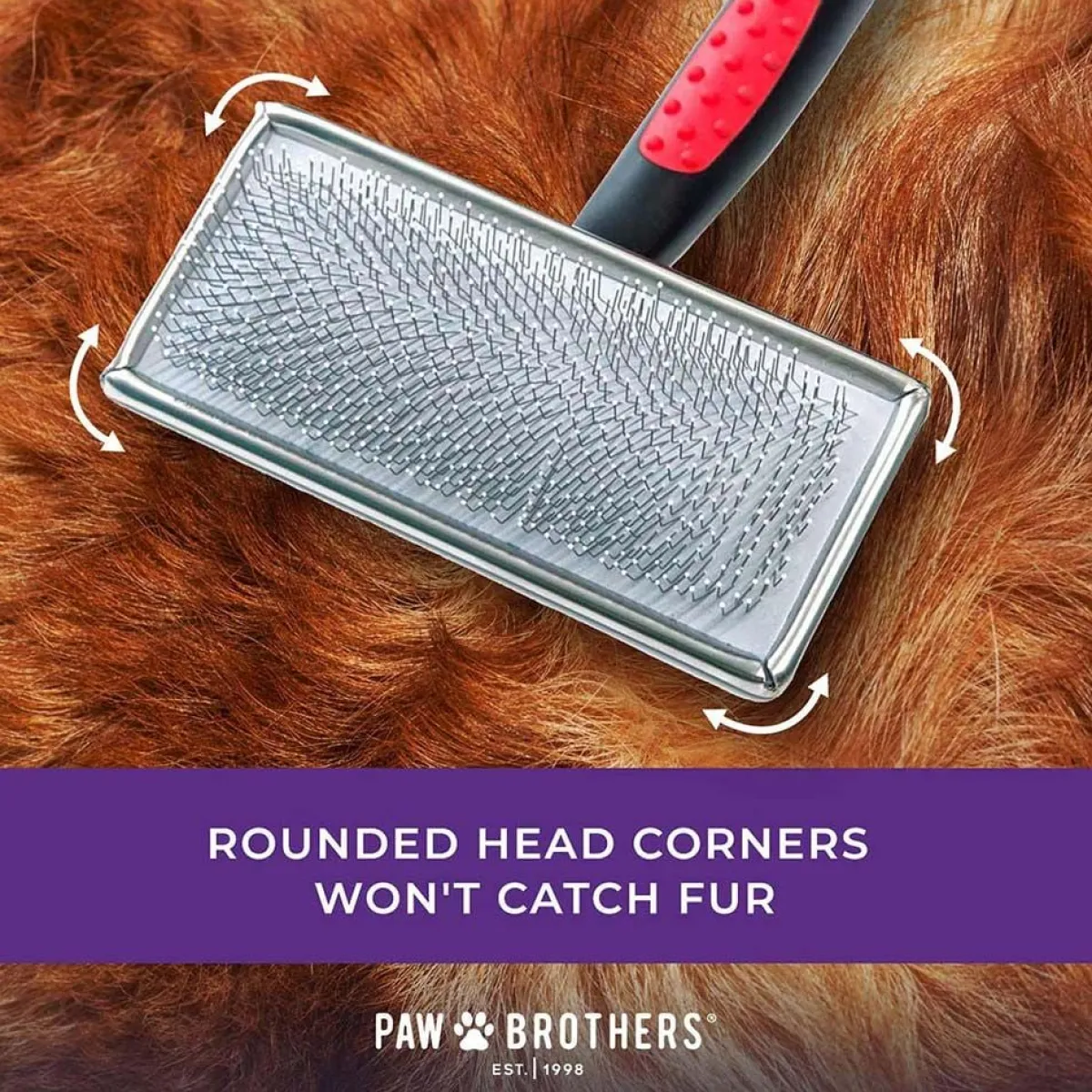 paw_brothers_soft_pin_flat_slicker_with_coated_pin_tips__x_large_4.webp Ryan's Pet Supplies Paw Brothers Soft Pin Flat Slicker with Coated Pin Tips - X Large