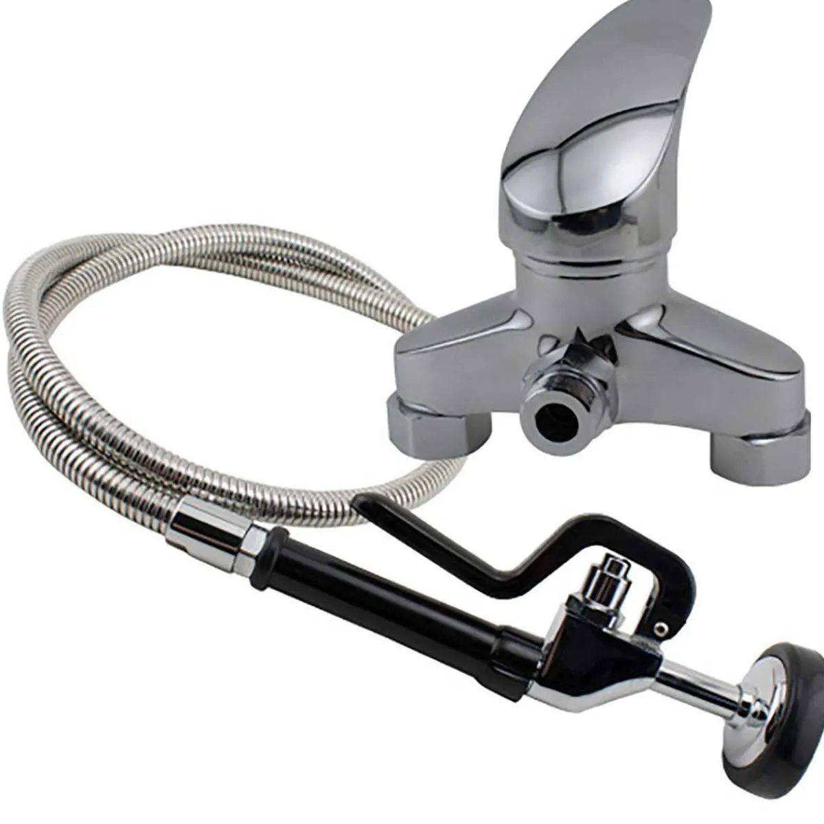 Ryan's Pet Supplies Paw Brothers Stainless Steel Spray Hose with 6" Center Faucet