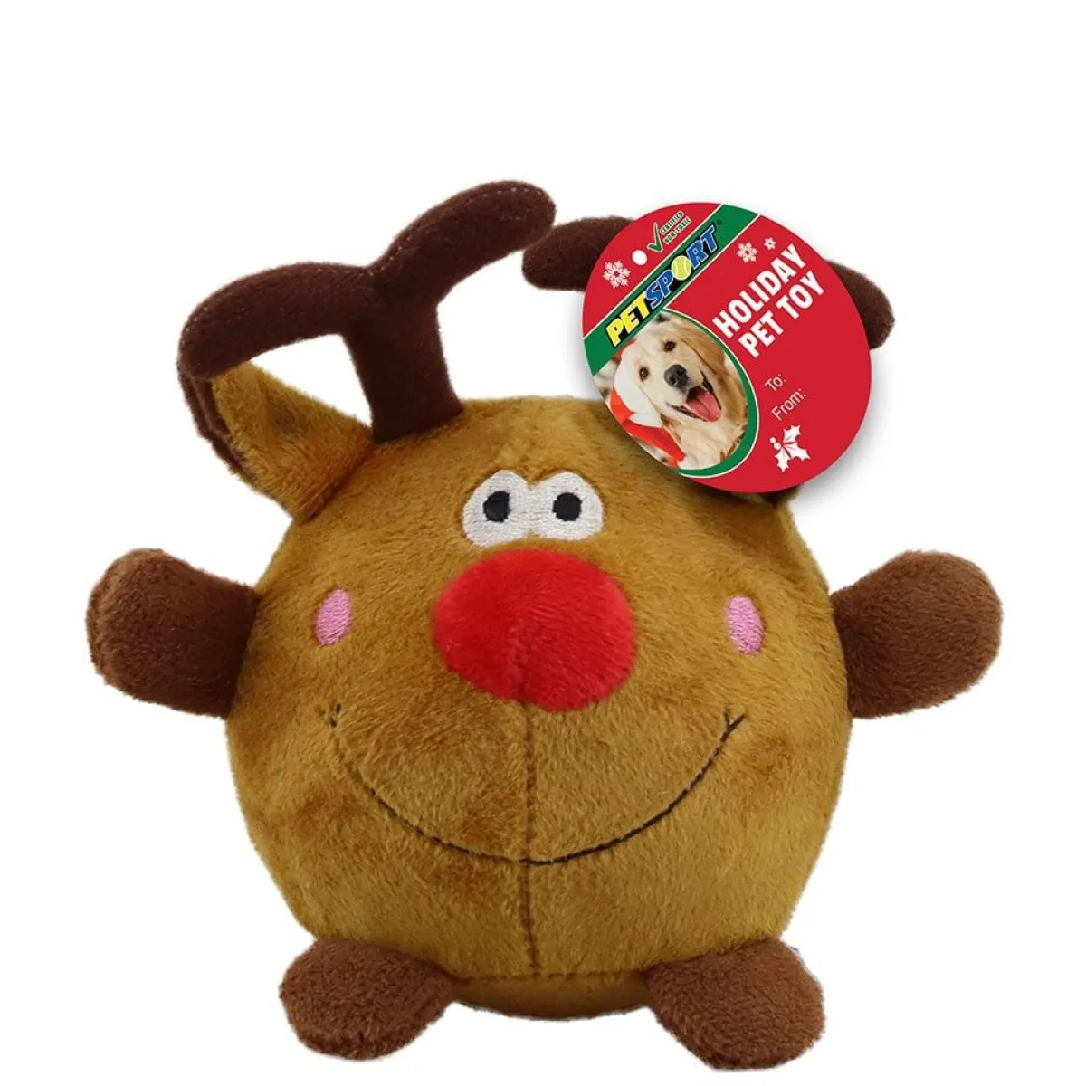 petsport_holiday_plush_squeak_ball_quot_assorted_2.webp Ryan's Pet Supplies Petsport Holiday Plush Squeak Ball 4.5" Assorted