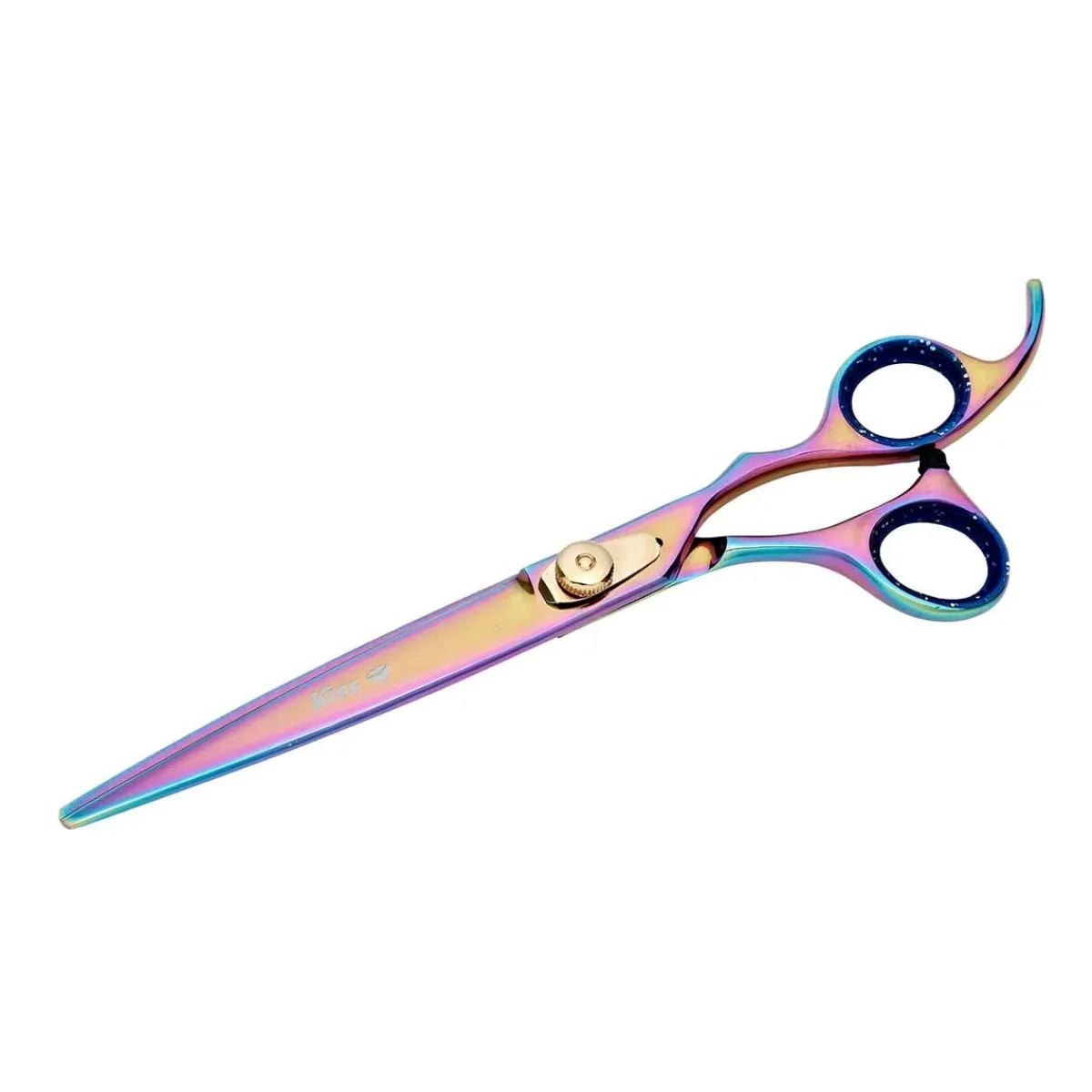 stainless_steel_geib_kiss_gold_rainbow_grooming_shears_4.webp Ryan's Pet Supplies Stainless Steel Geib Kiss Gold Rainbow Grooming Shears
