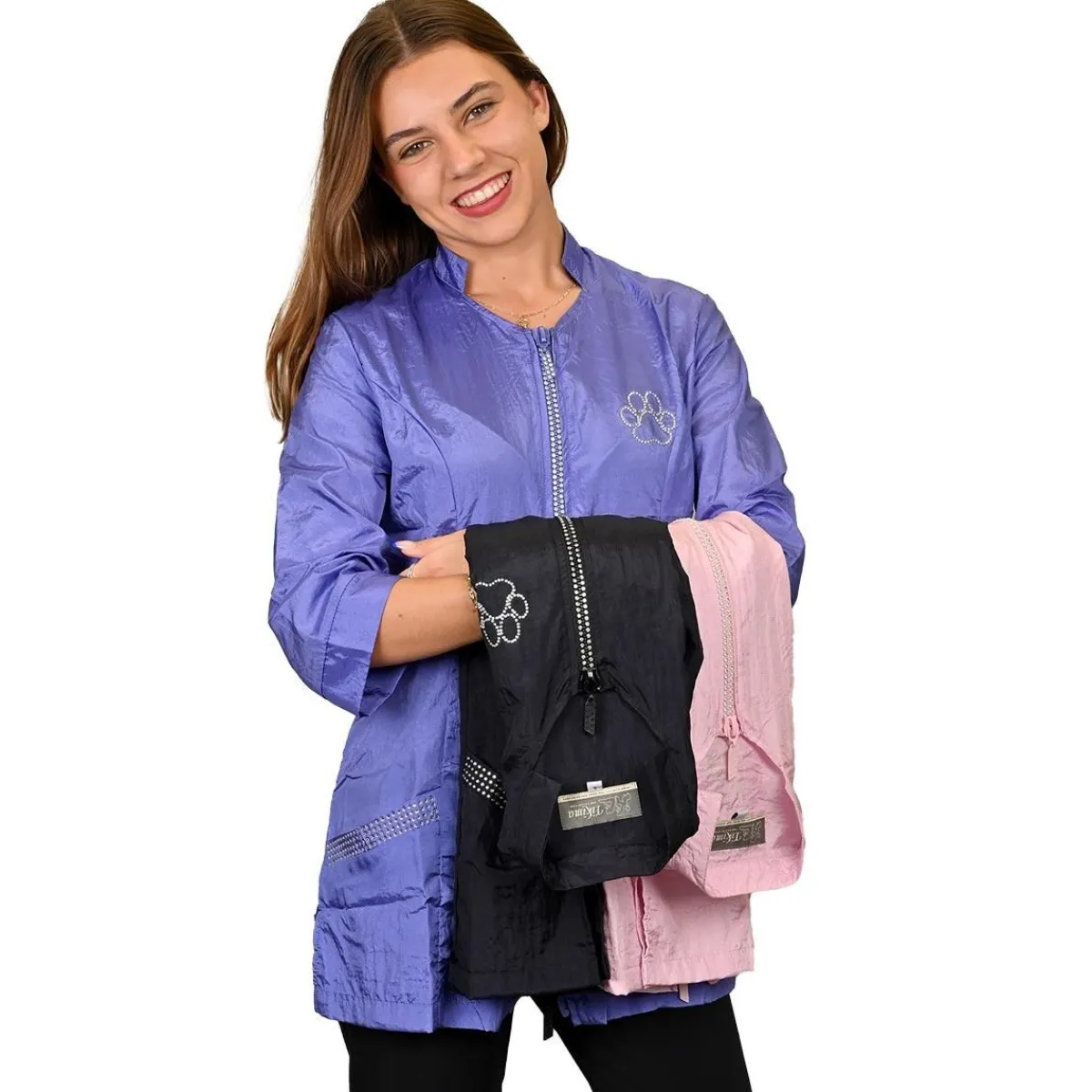 Ryan's Pet Supplies Tikima Aleria Jacket with Rhinestone Front Zipper 4X-Large