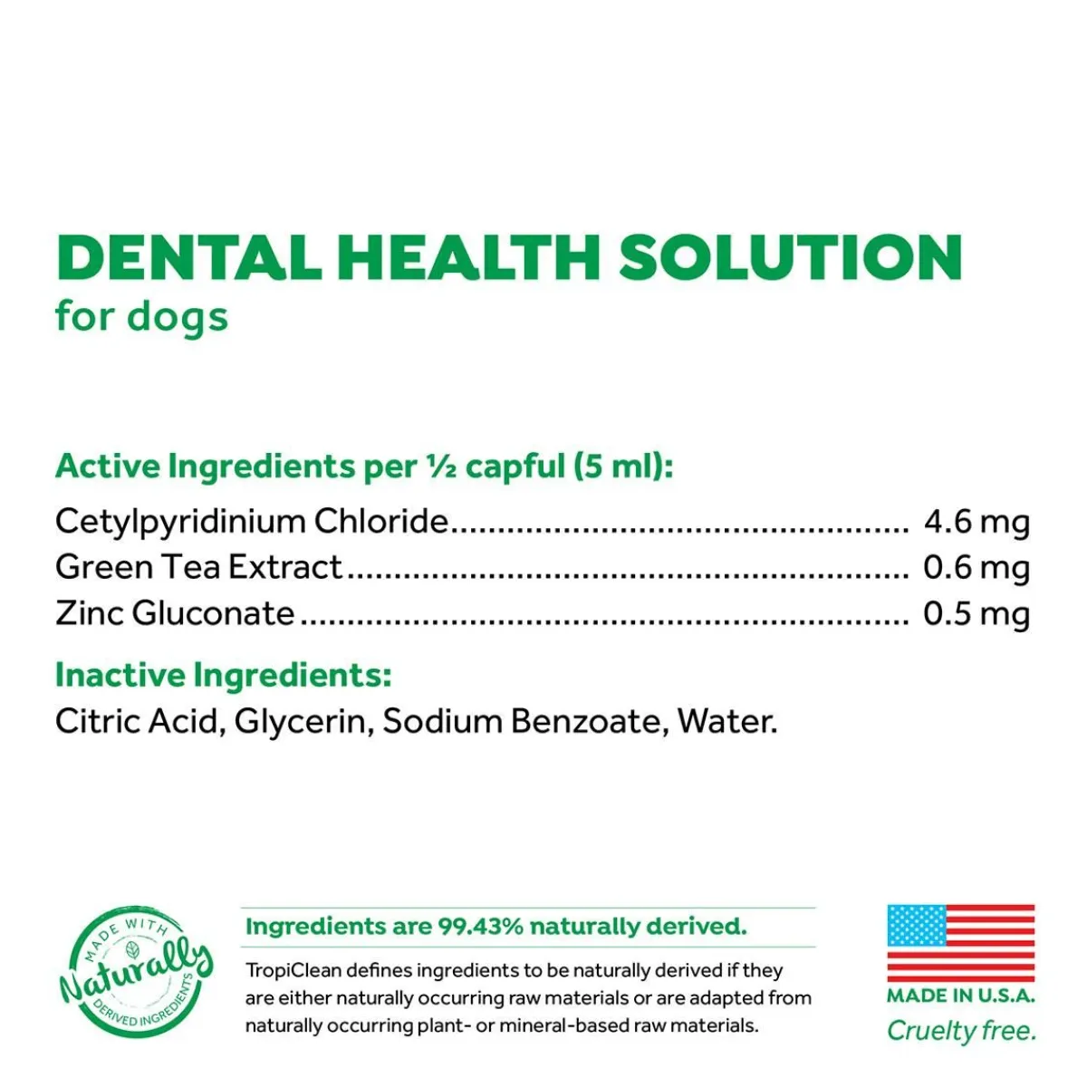 tropiclean_dental_health_water_additive_for_dogs_oz_2.webp Ryan's Pet Supplies Tropiclean Dental Health Water Additive For Dogs (16oz)