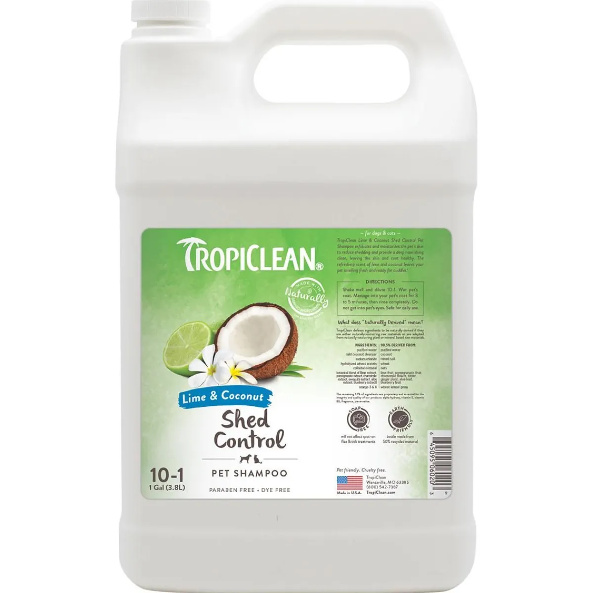 tropiclean_deshedding_lime_amp_coconut_shampoo_5.webp Ryan's Pet Supplies Tropiclean Deshedding Lime & Coconut Shampoo