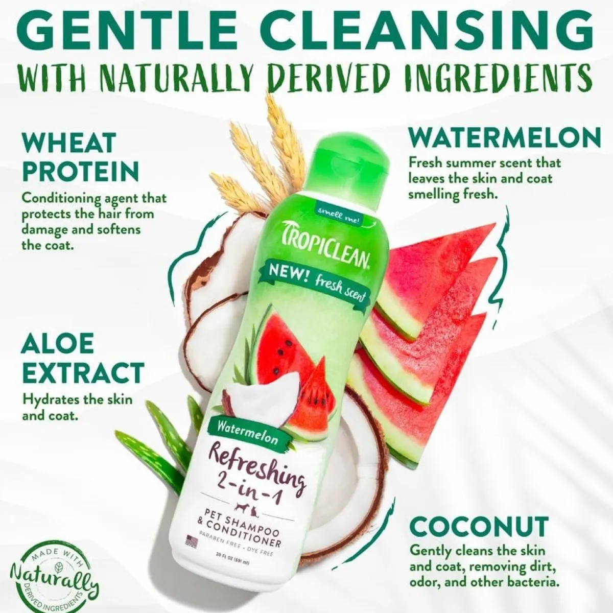 tropiclean_watermelon_deep_cleansing_in_shampoo_and_conditioner_2.webp Ryan's Pet Supplies TropiClean Watermelon Deep Cleansing 2-in-1 Shampoo and Conditioner