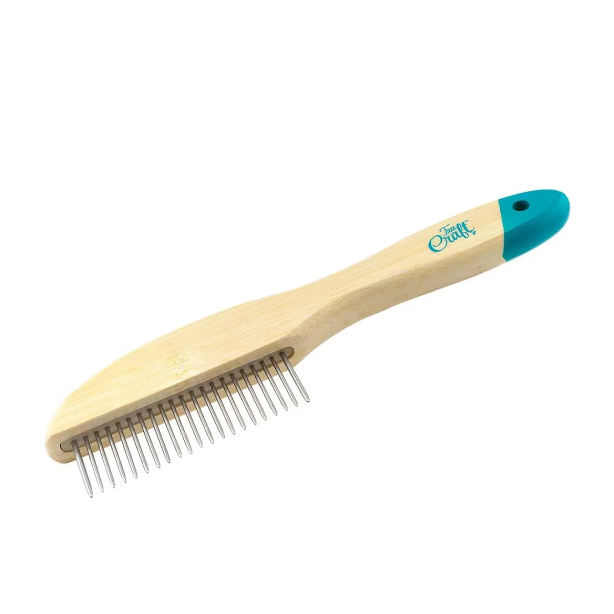 trucraft_bamboo_handle_comb__pins_2.webp Ryan's Pet Supplies TruCraft Bamboo Handle Comb 21 Pins