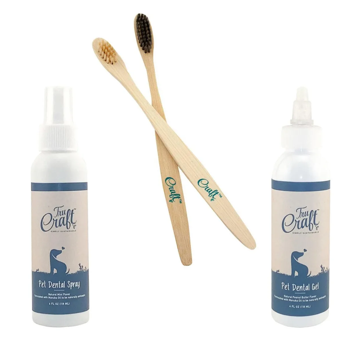 Ryan's Pet Supplies TruCraft Earth-Friendly Essential Dental Kit for Dogs