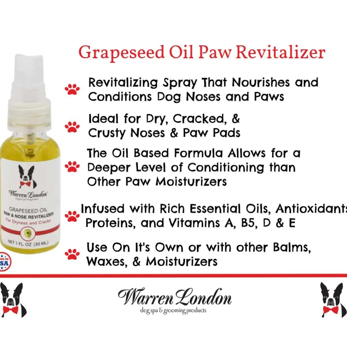 warren_london_grapeseed_oil_paw_revitalizer_3.webp Ryan's Pet Supplies Warren London Grapeseed Oil Paw Revitalizer